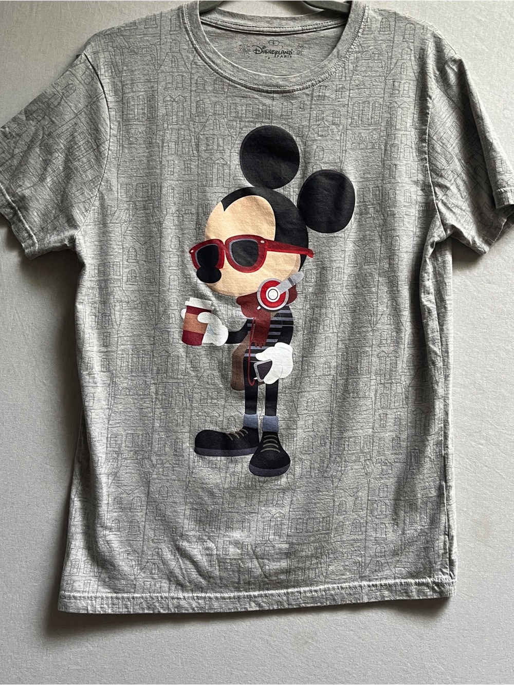 Disneyland Paris Mickey Mouse Graphic T Shirt L - 100% Cotton